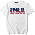 Deals New Mens Patriotic USA Flag Brush Stroke Polo Shirt Stars Stripes Short Sleeve Golf Top