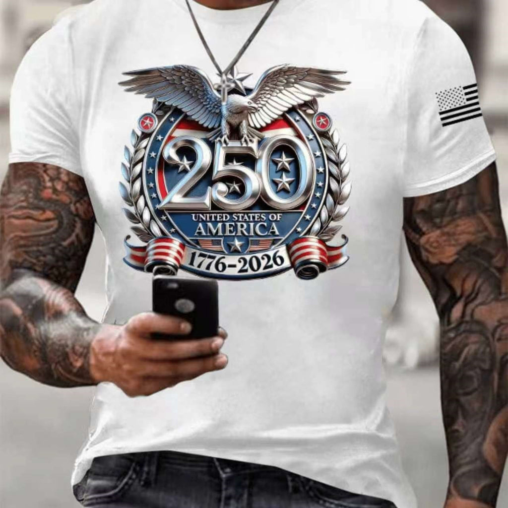Deals New Mens Patriotic Abstract USA Flag Polo Shirt Brush Stroke Stars Stripes Short Sleeve Casual Tee